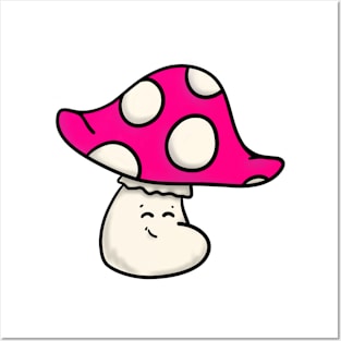 Pink Shroom Posters and Art